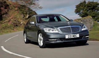 Mercedes S-Class front cornering