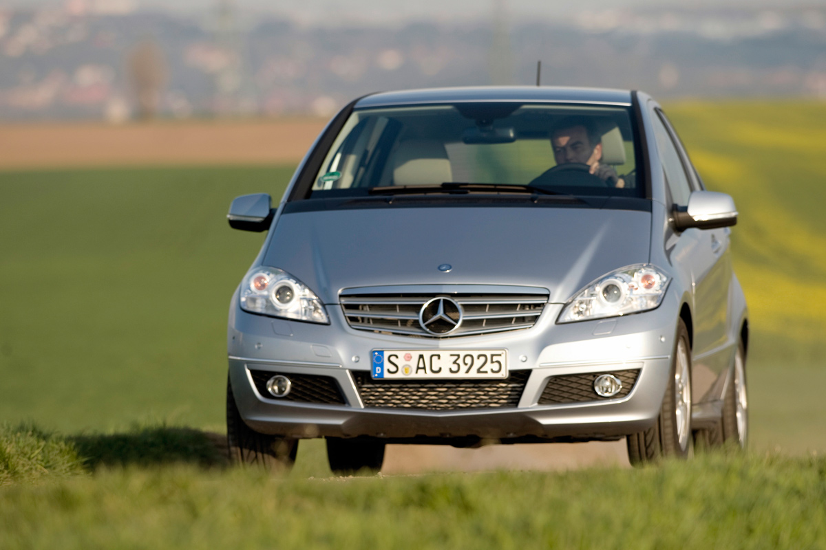 Mercedes A-Class front cornering