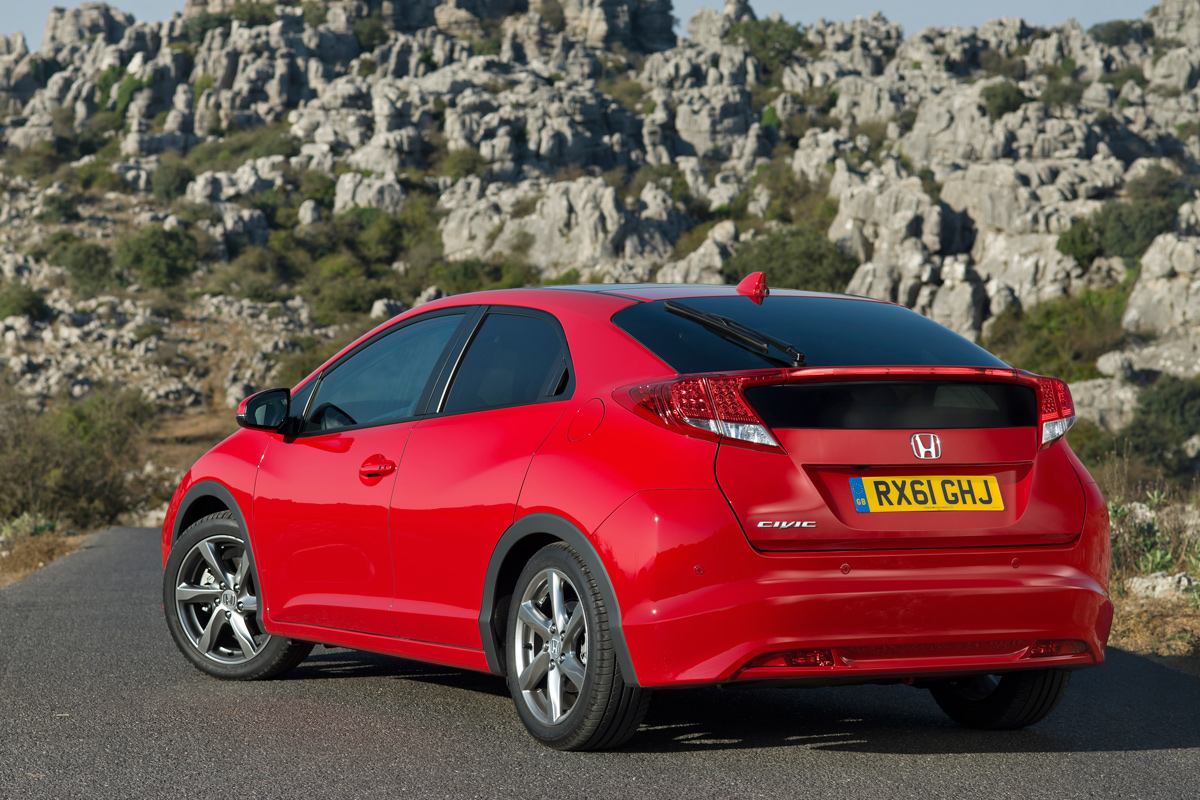 Honda Civic rear three-quarters