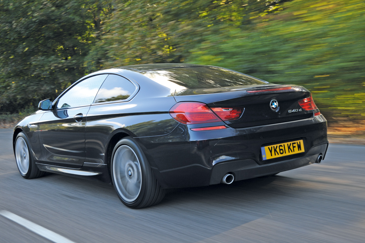 BMW 640d Coupe M Sport rear tracking