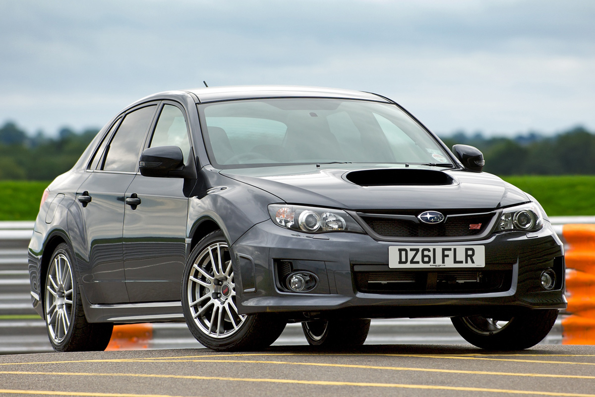 Subaru WRX STi saloon front three-quarters