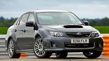 Subaru WRX STi saloon front three-quarters