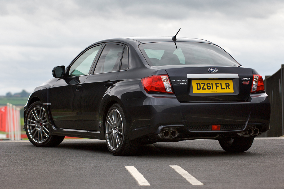 Subaru WRX STi saloon rear three-quarters