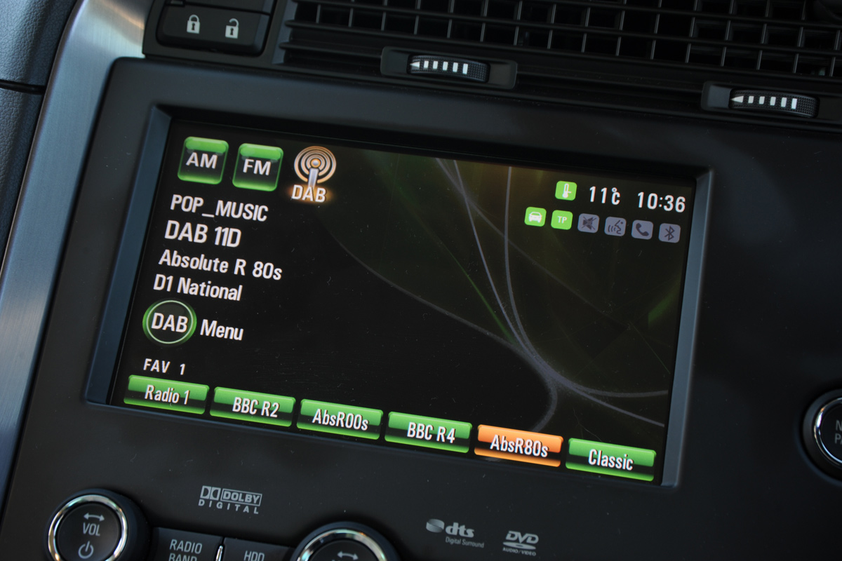 Saab 9-5 display