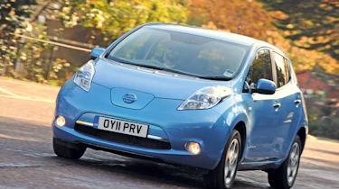 Nissan Leaf front cornering
