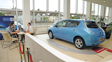 Nissan Leaf rear three-quarters