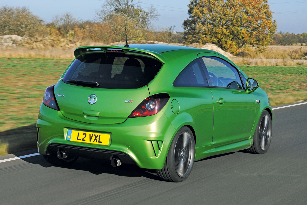 Vauxhall Corsa VXR Nurburgring Edition rear tracking