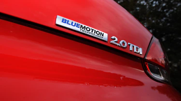 VW Scirocco badge