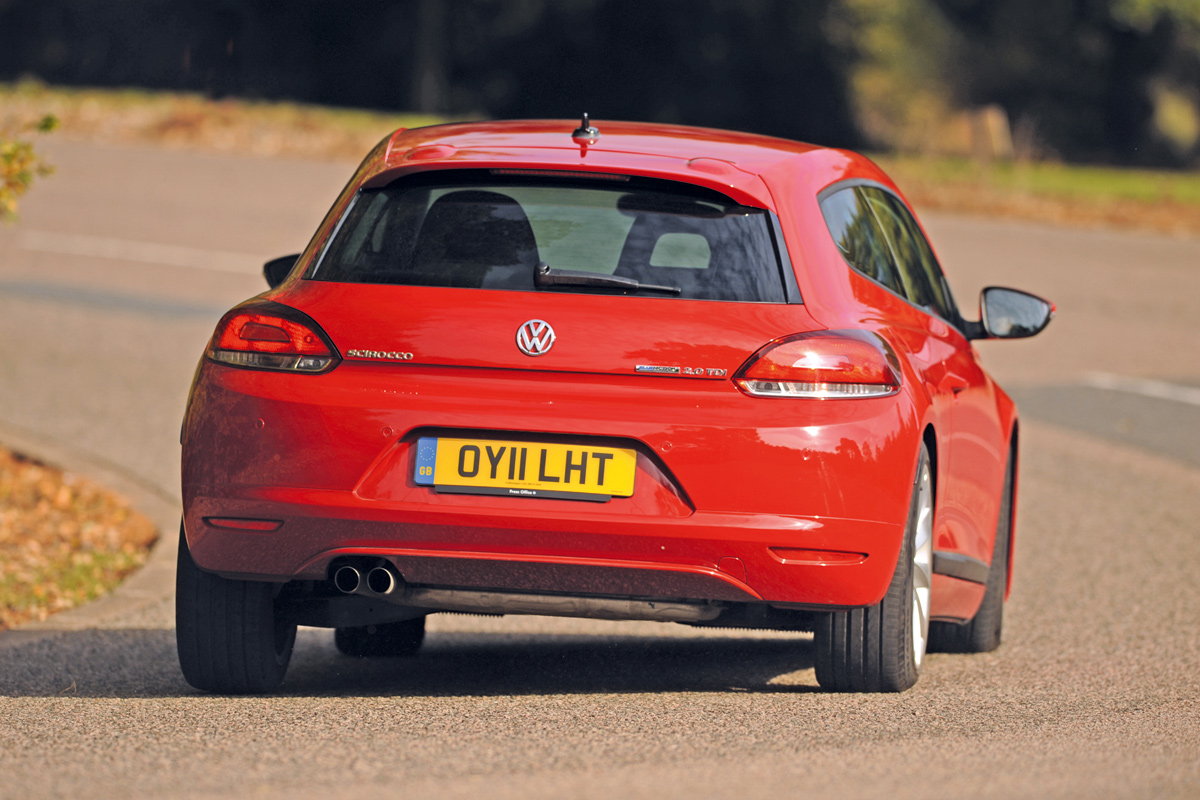 VW Scirocco rear cornering