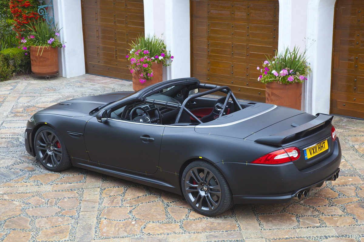 Jaguar XKR-S Convertible rear three-quarters