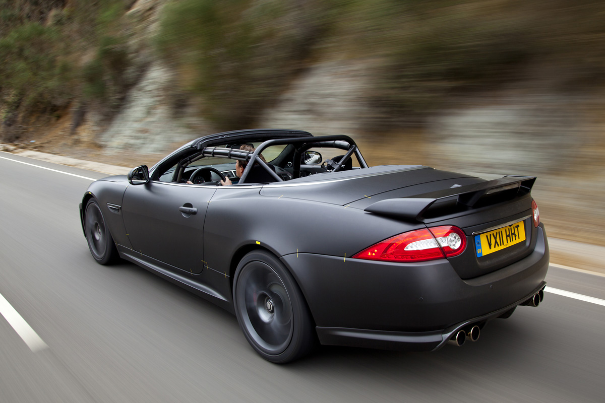 Jaguar XKR-S Convertible rear tracking