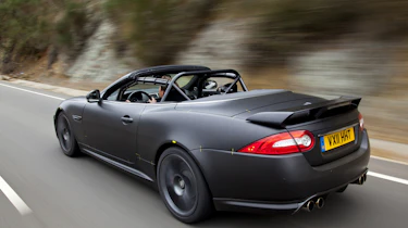 Jaguar XKR-S Convertible rear tracking