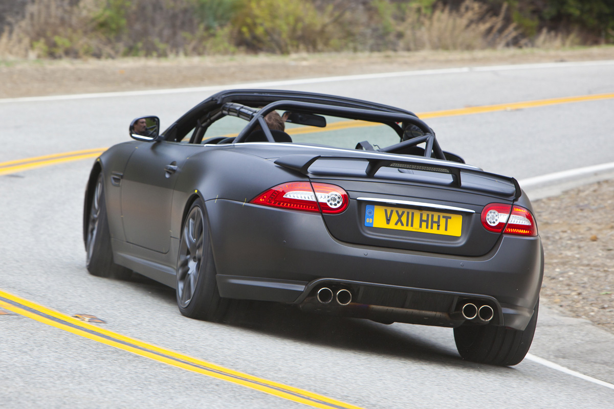Jaguar XKR-S Convertible rear cornering