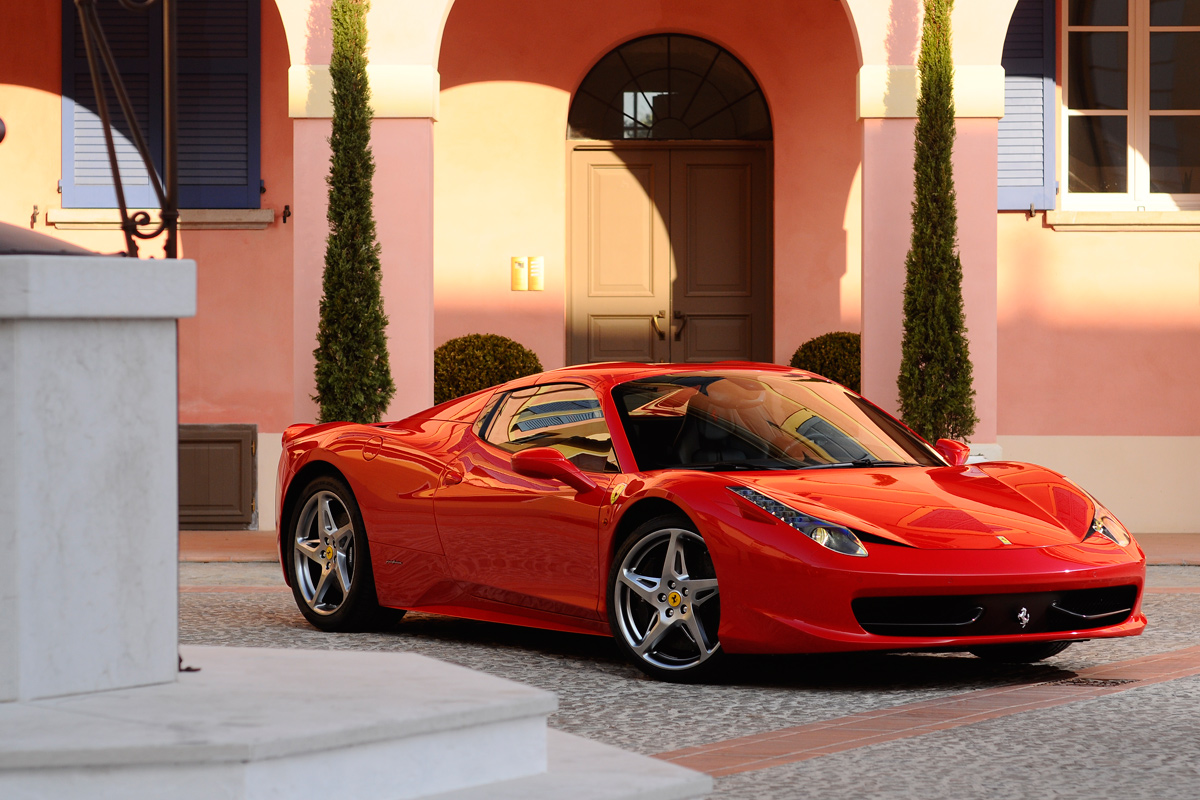 Ferrari 458 Spider front three-quarters