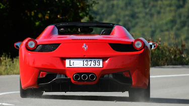 Ferrari 458 Spider rear three-quarters