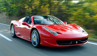 Ferrari 458 Spider front tracking