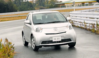 Toyota iQ EV front cornering