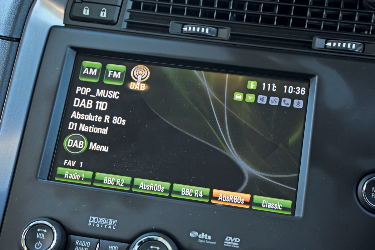 Saab 9-5 display