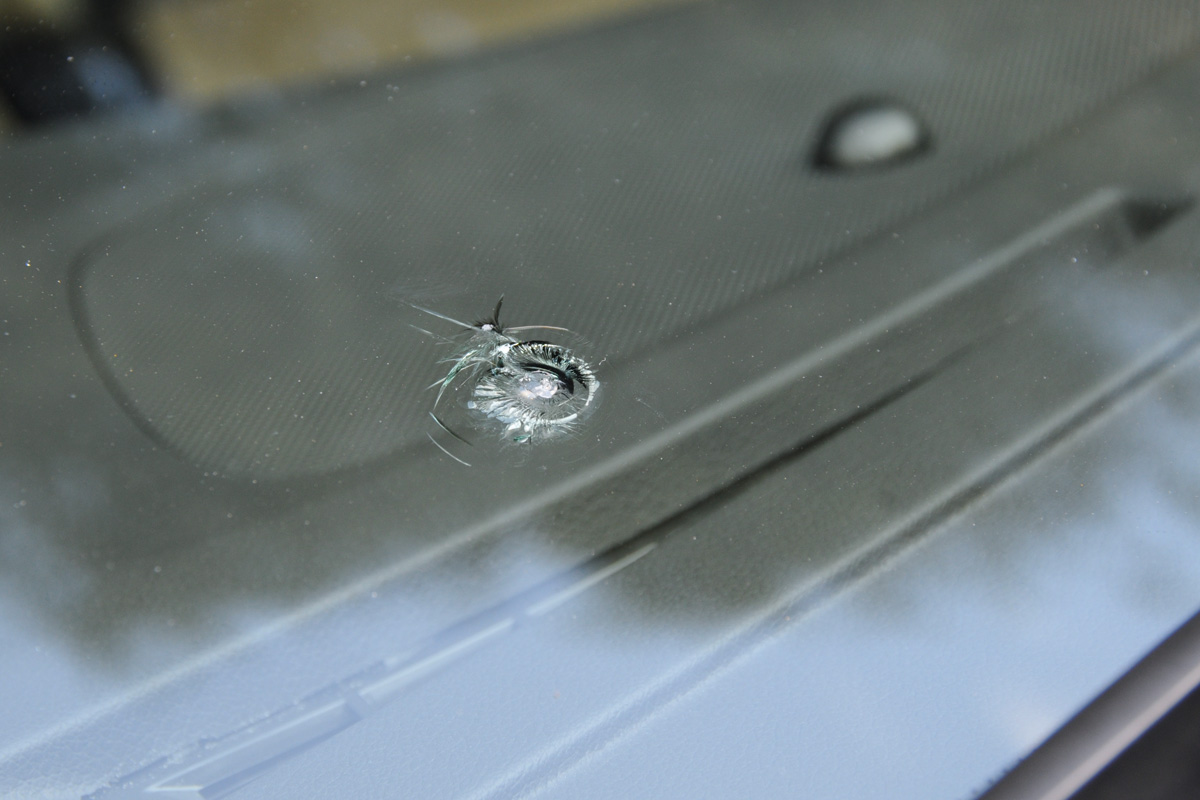 Saab 9-5 windscreen chip
