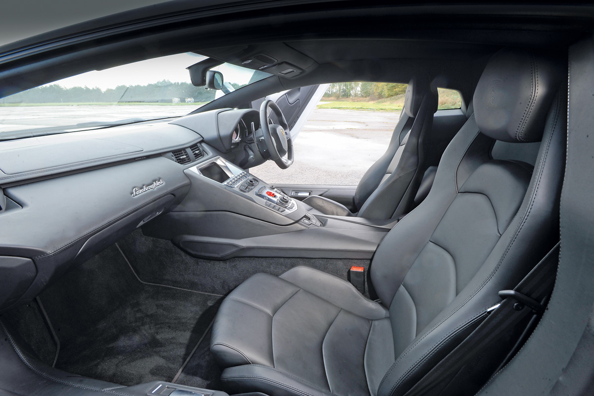 Lamborghini Aventador front seats