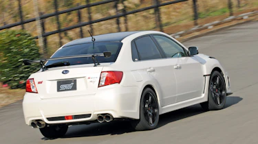 Subaru Impreza S206 rear cornering