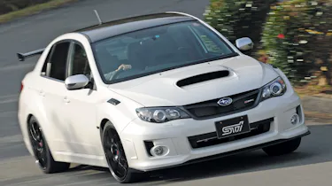 Subaru Impreza S206 front cornering