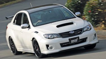 Subaru Impreza S206 front cornering