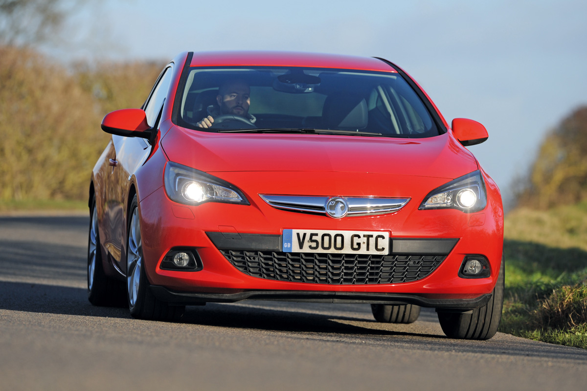 Vauxhall Astra GTC front cornering