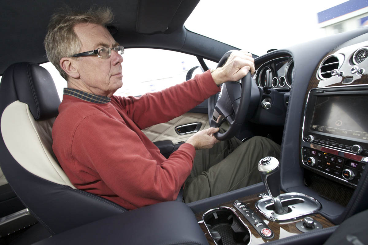 Bentley Continental V8 driving