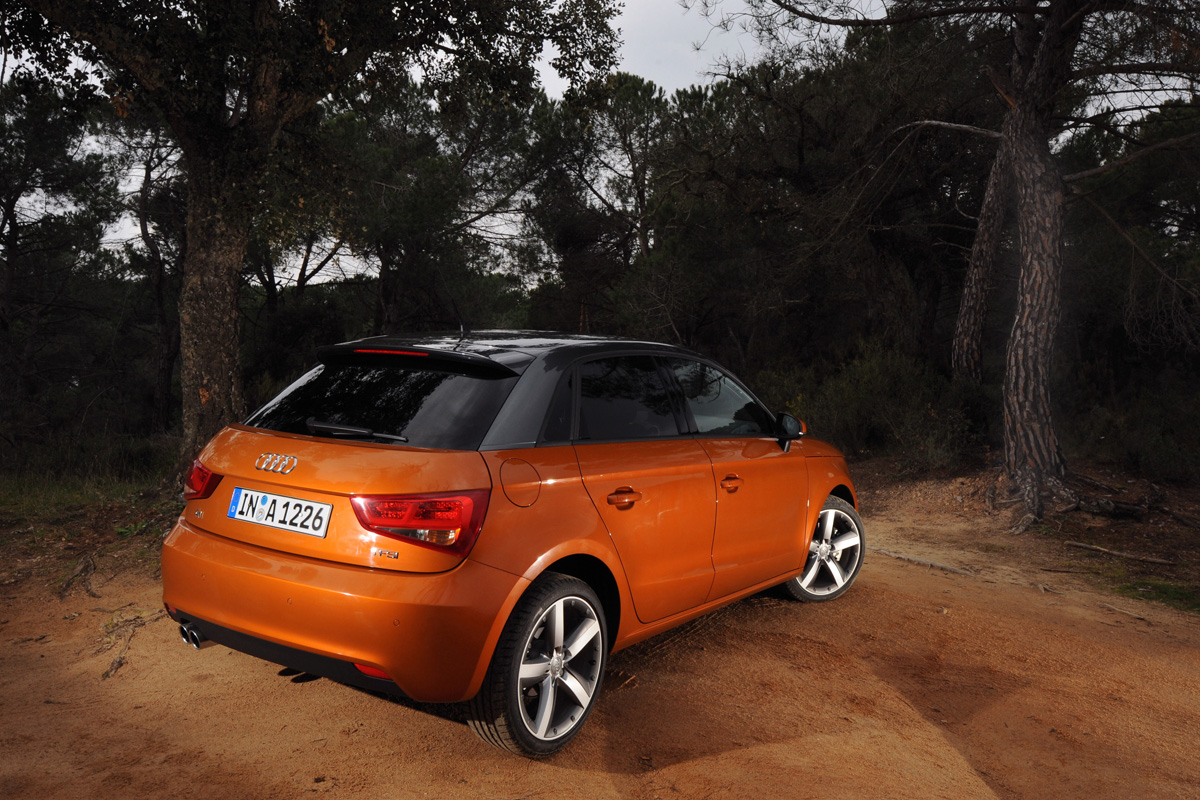 Audi A1 Sportback rear three-quarters