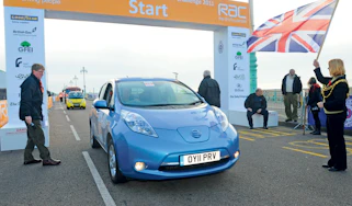 Nissan Leaf start line