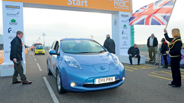 Nissan Leaf start line