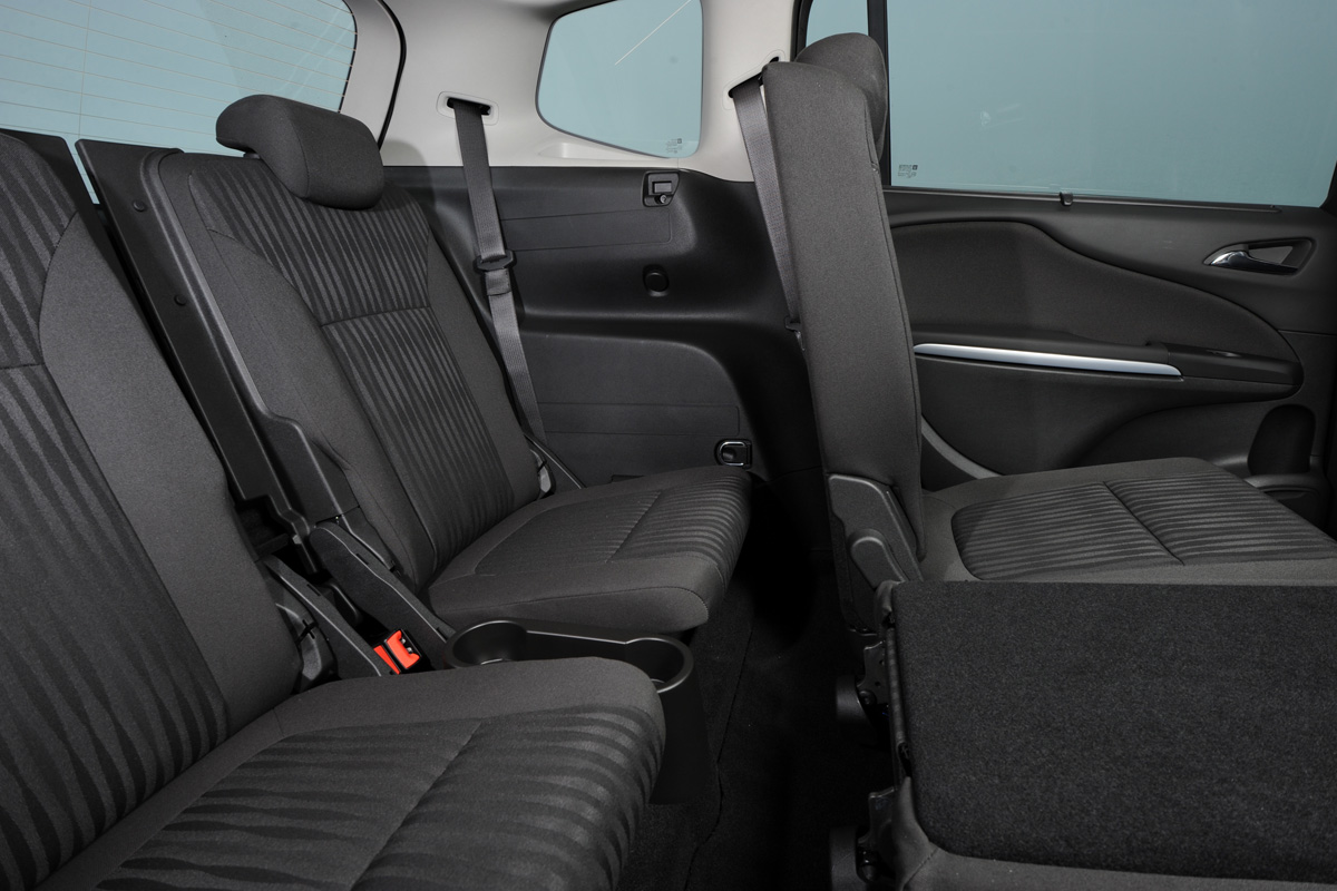 Vauxhall Zafira Tourer rear seats