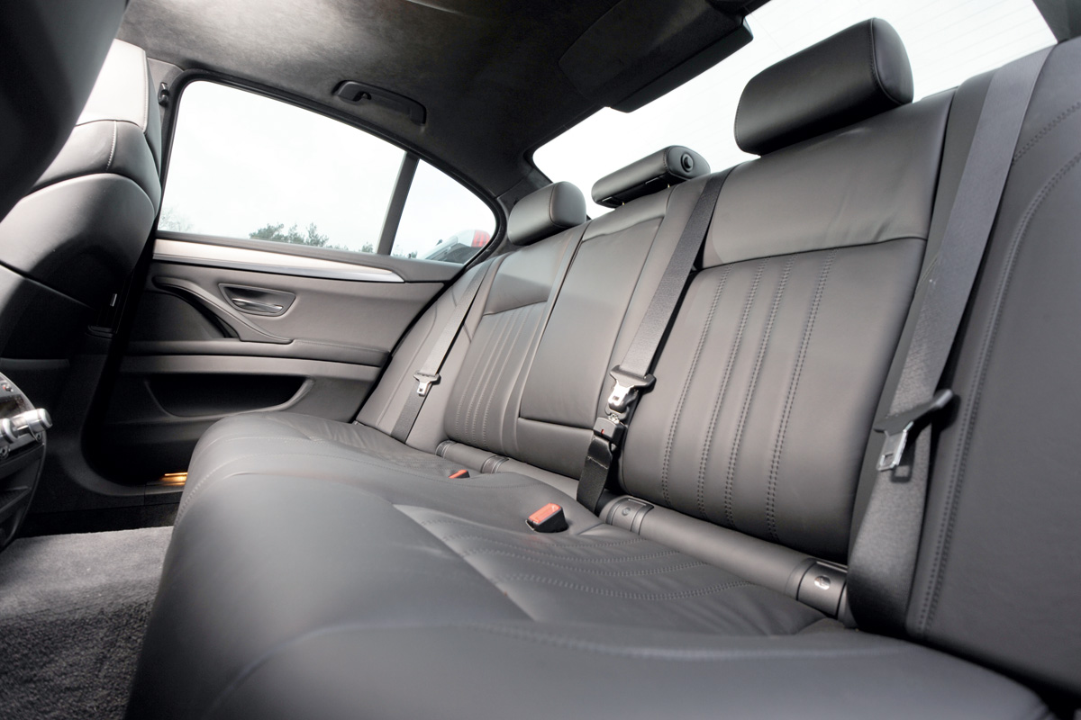 BMW M5 rear seats