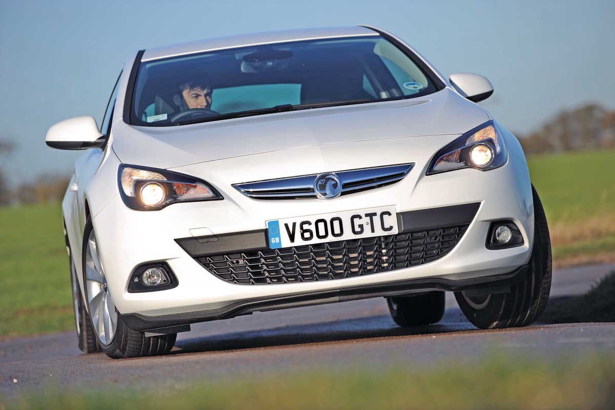Vauxhall Astra GTC front cornering