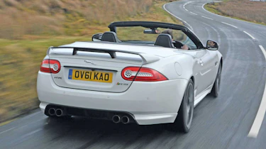 Jaguar XKR-S Convertible rear tracking