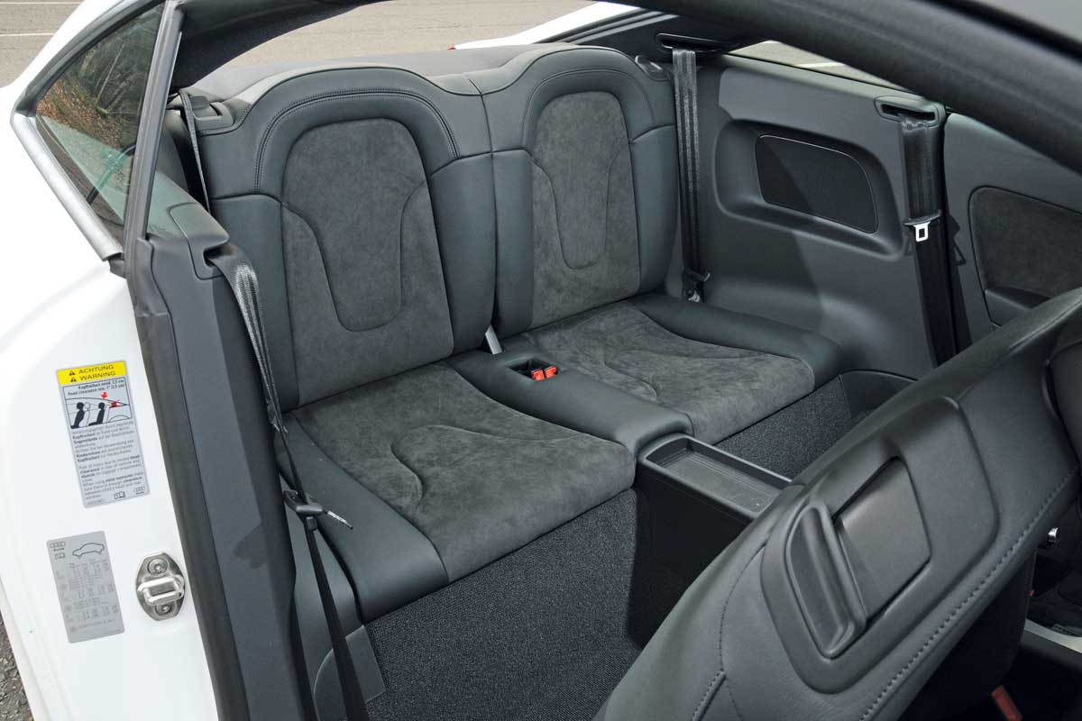 Audi TT TFSI rear seats
