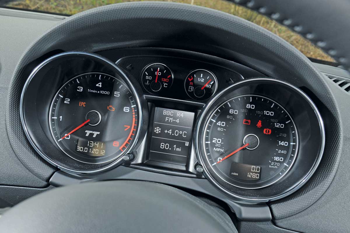 Audi TT TFSI dials