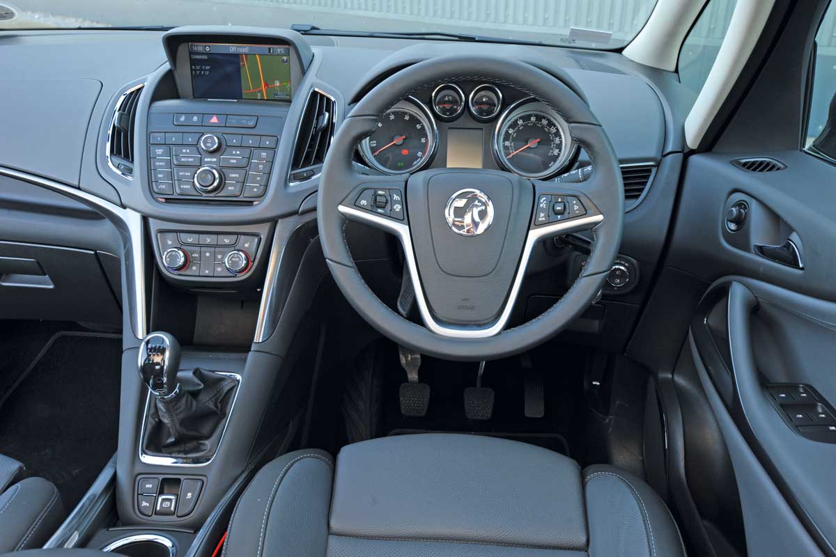 Vauxhall Zafira Tourer Elite interior