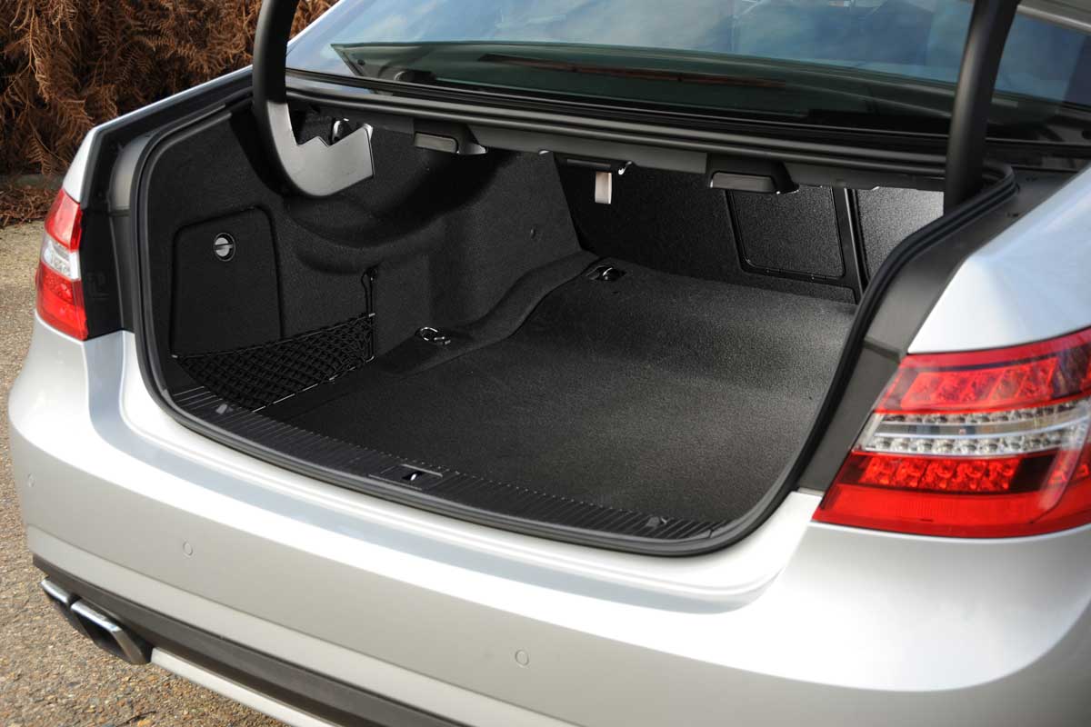 Mercedes E63 AMG boot