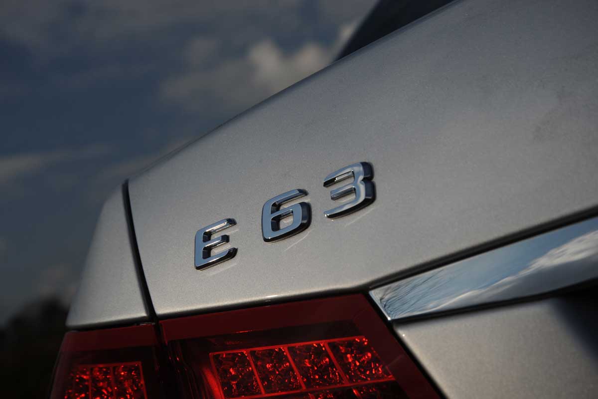 Mercedes E63 AMG badge
