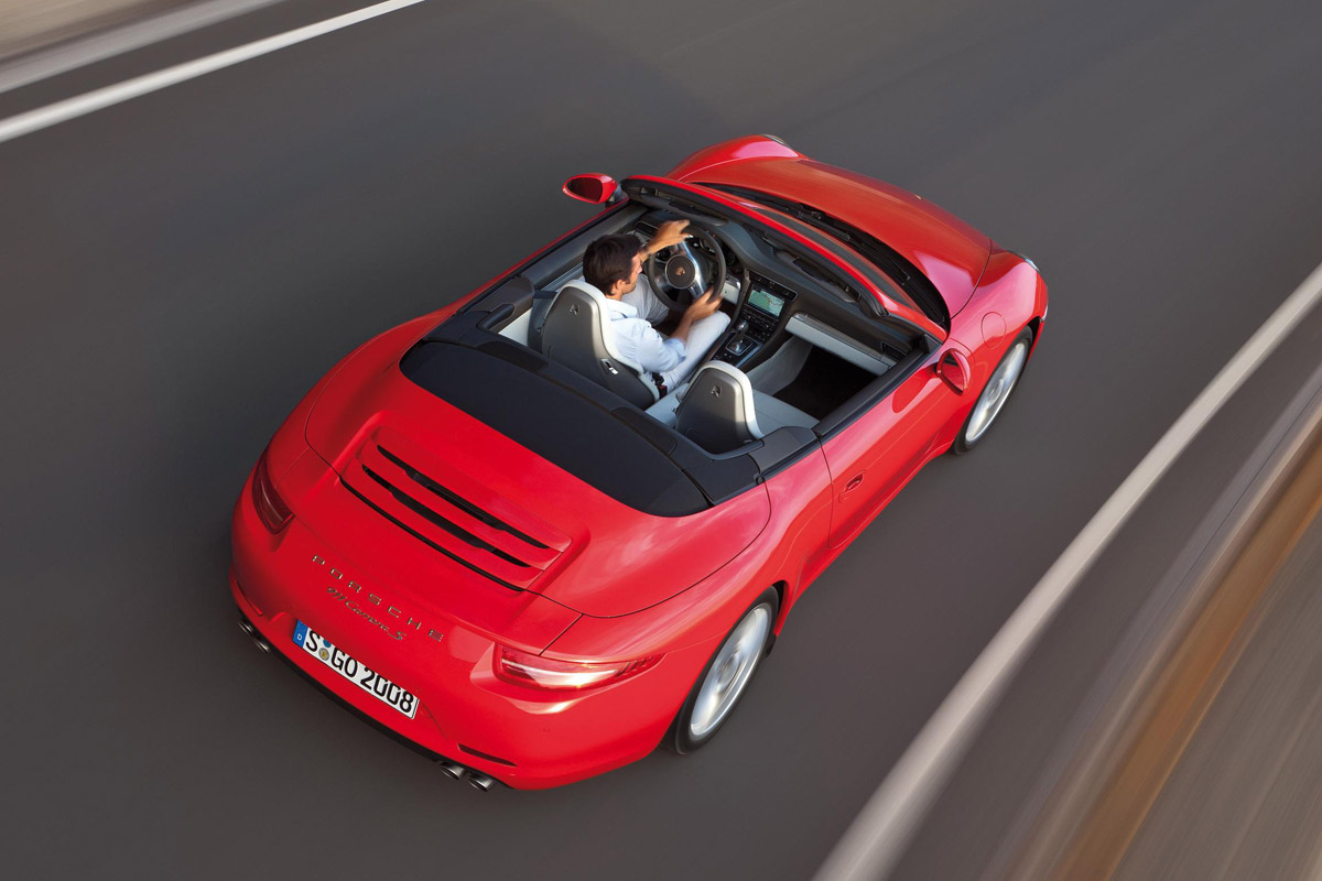 Porsche 911 Cabriolet top view