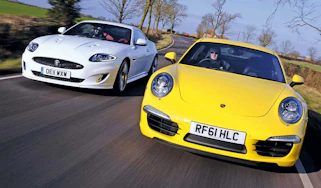 New Porsche 911 vs Jaguar XKR
