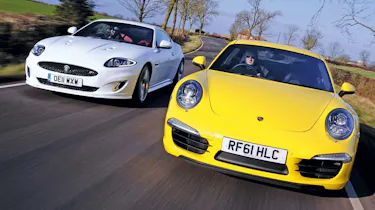 New Porsche 911 vs Jaguar XKR