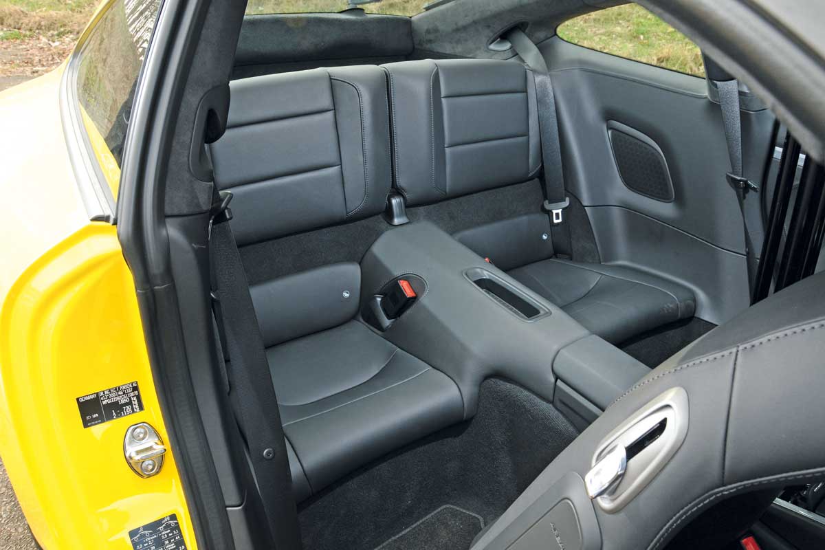 Porsche 911 Carrera S rear seats