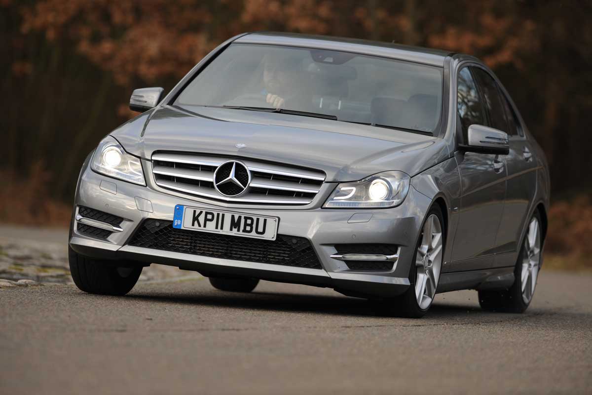 Mercedes C-Class front cornering