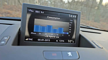 Peugeot 3008 HYbrid4 display
