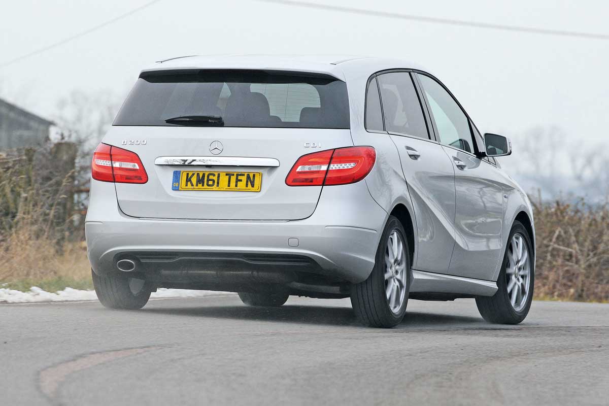 Mercedes B-Class rear cornering