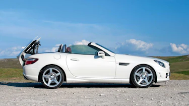Mercedes SLK 250 CDI roof down