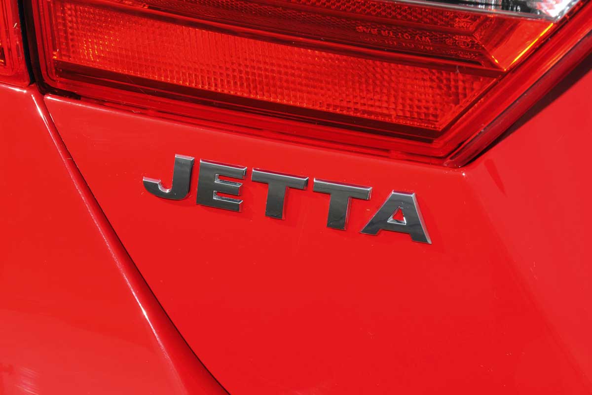 VW Jetta badge